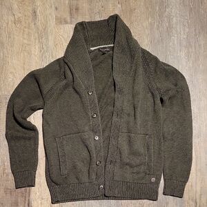 Banana Republic Dark Green Cardigan Sweater
